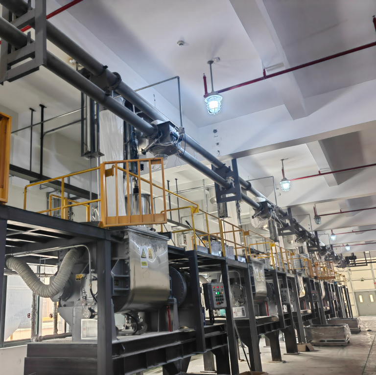 PTA粉料投料输送自动化系统